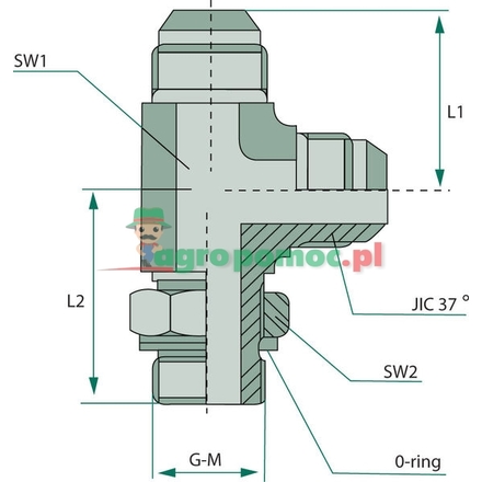  LAE 1.1/16 M-M JIC x 1 M-BSP