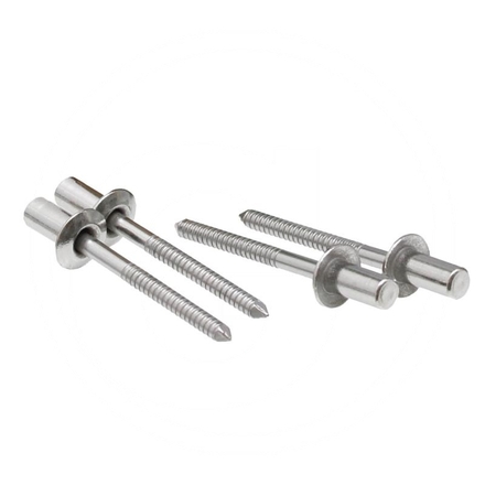  Pack of 500 flat head sealing rivets 4.8x20