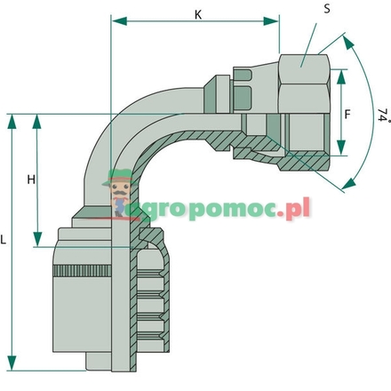  PNE 06 DKJ 1/2" 90° 