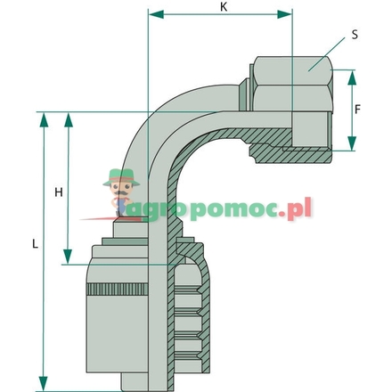  PNE 06 DKORF 9/16" 90° 