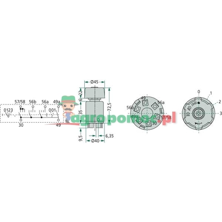  Rotary switch | 5132021, 4998107, 5125958