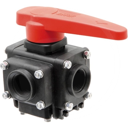 ARAG 4-way ball valve