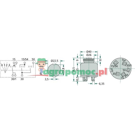 Cobo Glow plug switch