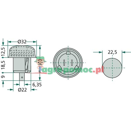 Cobo Push button | 2.8819.010.0