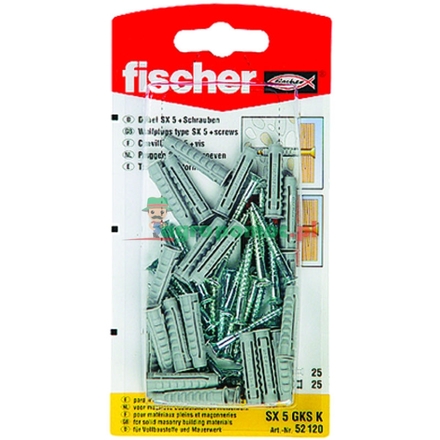 Fischer Wall plug SX with wood screw