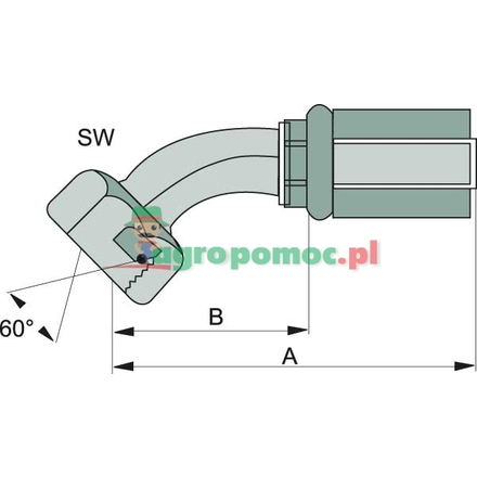 Gates PNE 06 DKOR 1/4" 45° | 4G-4FBSPORX45