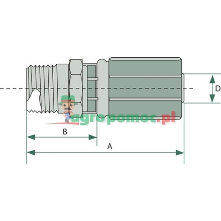 Gates PNE 08 AGRK 3/8" | 5G6MBSPT