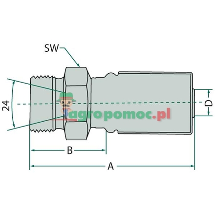 Gates PNE 08 AGS M18x1.5 GATES | 5G-10MDH