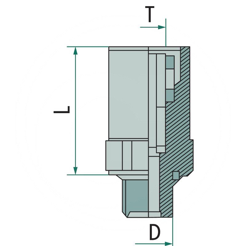 Kongsberg ABC Nl straight plug connector M10X1,0