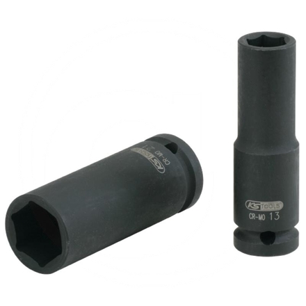 KS Tools 1/2" hexagon impact socket, long, 13mm