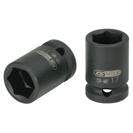 KS Tools 1/2" hexagon impact socket, short, 13mm