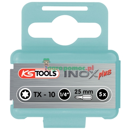 KS Tools 1/4" INOX+ bit TX, 5pcs, T10