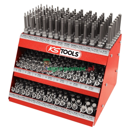 KS Tools CHROME+ bit socket display, 385pcs, 1/2"