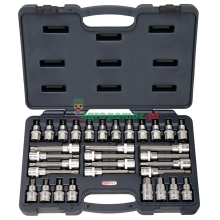 KS Tools CHROME+ bit socket set, 32pcs, 1/2"