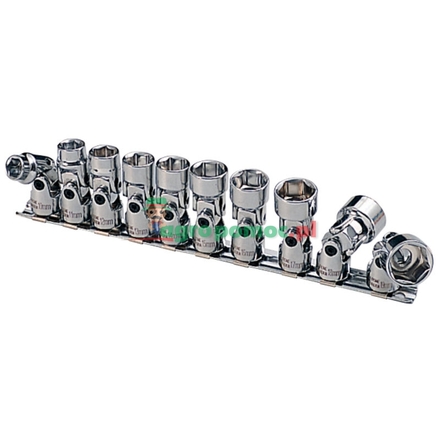 KS Tools CHROME+ flex socket set, 10pcs, 3/8"