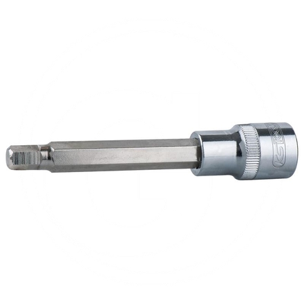 KS Tools CHROME+ hex bit socket, long, 1/2", 9mm