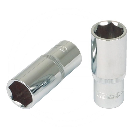 KS Tools CHROME+ hex socket deep, 1/2", 7/16"