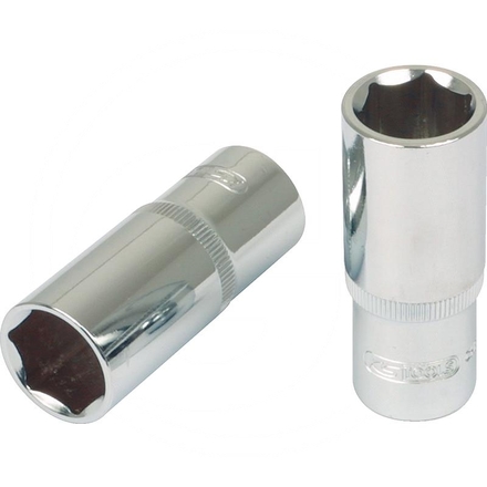 KS Tools CHROME+ hex socket deep, 1/4", 1/2"