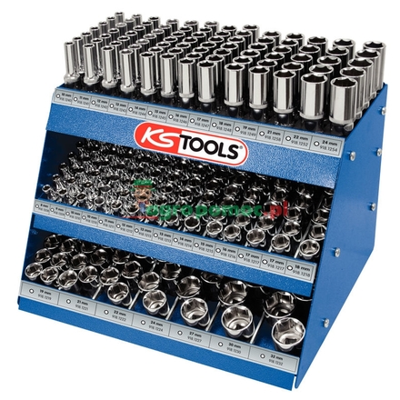 KS Tools CHROME+ socket display, 311pcs, 1/2"