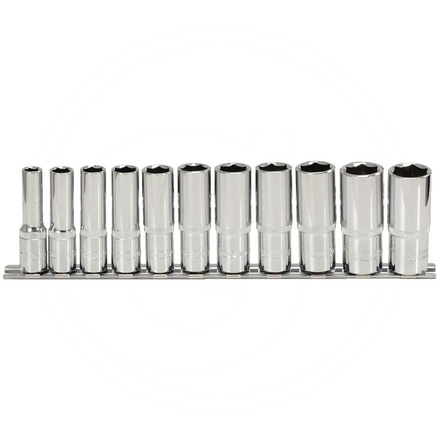 KS Tools CHROME+ socket set deep, 11pcs, 3/8"