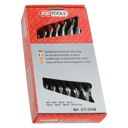 KS Tools CLASSIC double open-ended spanner set