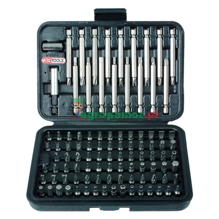 KS Tools CLASSIC security bit set, 99pcs, 1/4"