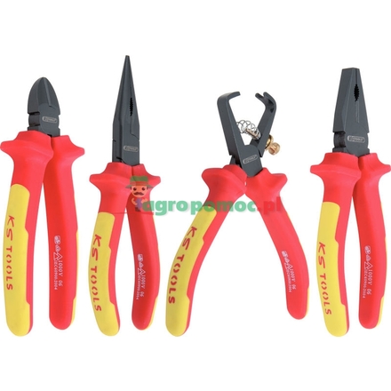 KS Tools ERGOTORQUE® VDE pliers set, 4-pcs.