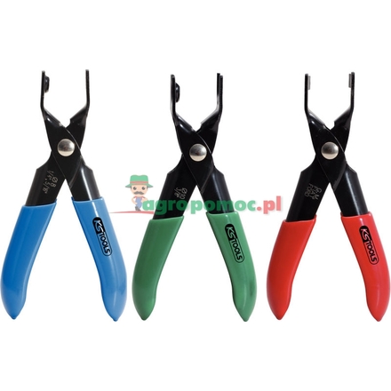 KS Tools Fuel pipe plier set, 3pcs, 8-10mm