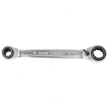 KS Tools GEAR+ 4in1 ratchet spanner,8x11mm+9x10mm