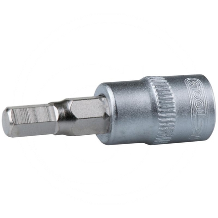 KS Tools Hex bit socket, 1/4", 1/4"