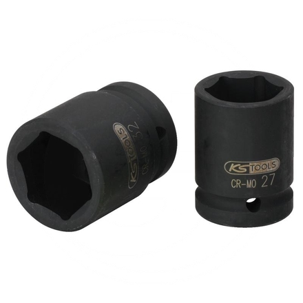 KS Tools Hex impact socket, short, 1", 1.13/16"