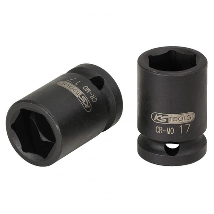 KS Tools Hex impact socket, short, 1/2", 14mm