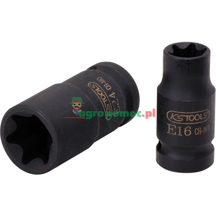 KS Tools Impact socket ETX, 3/8", E10