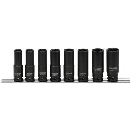 KS Tools Impact socket set, 8pcs, 3/8", 10-17mm
