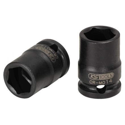 KS Tools Impact socket, short, 1/4", 13mm