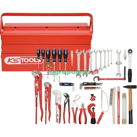 KS Tools Plumbers kit, 34pcs, metal box