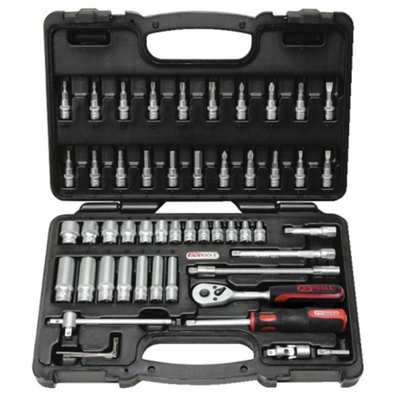 KS Tools Socket set, 53pcs, 1/4"