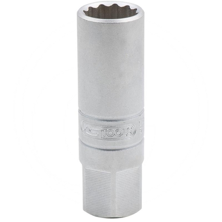 KS Tools Sparkplug socket, deep, 3/8", 14mm