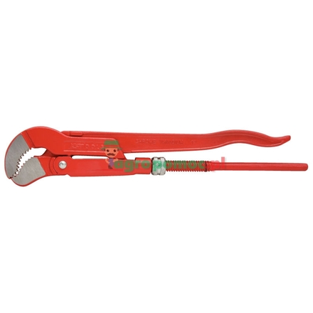 KS Tools Swed. pattern pipe wrench 45° angled, 3"