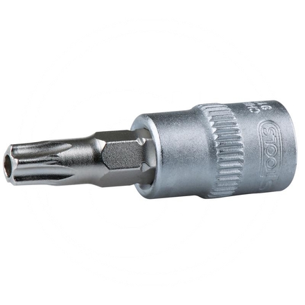 KS Tools TX bit socket tamperproof, 1/4", TB10