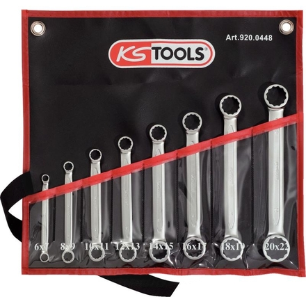 KS Tools ULTIMATE+ straight ring spanner set,8pcs