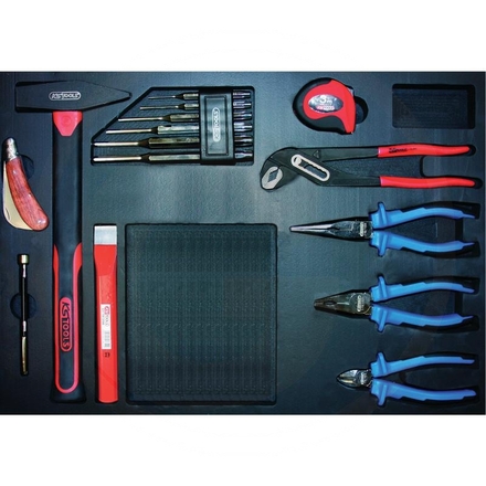 KS Tools Universal tool set 15pcs,1/1system insert