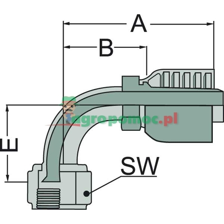 Parker PNE 06 DKJ 1/2" 90° | 13W48-5-4