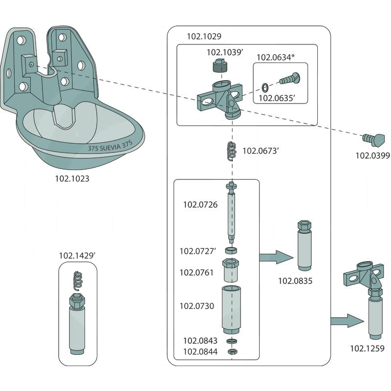 Suevia Valve underpart