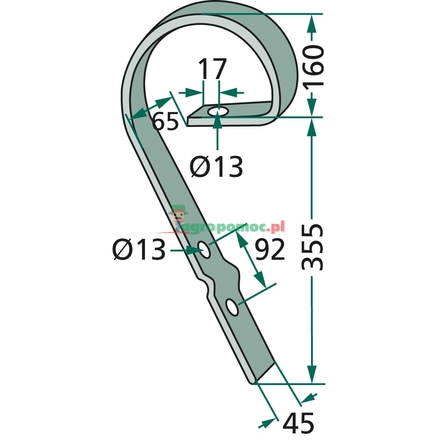 Väderstad Crossboard tine | 421626