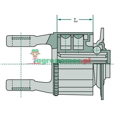 Walterscheid Radial pin clutch | 357920, 1357920, 55.53.503