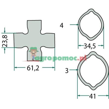 Weasler Splined yoke