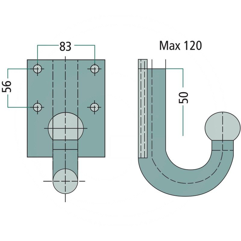 Westfalia Screw-on plate