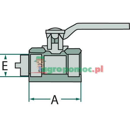  Brass ball valve