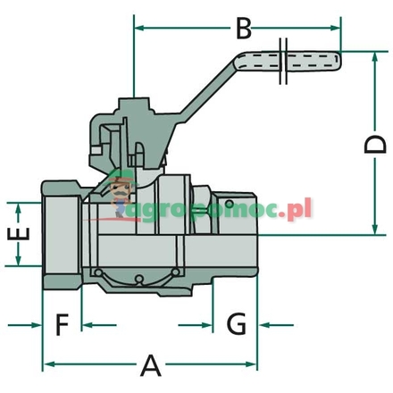  Brass ball valve